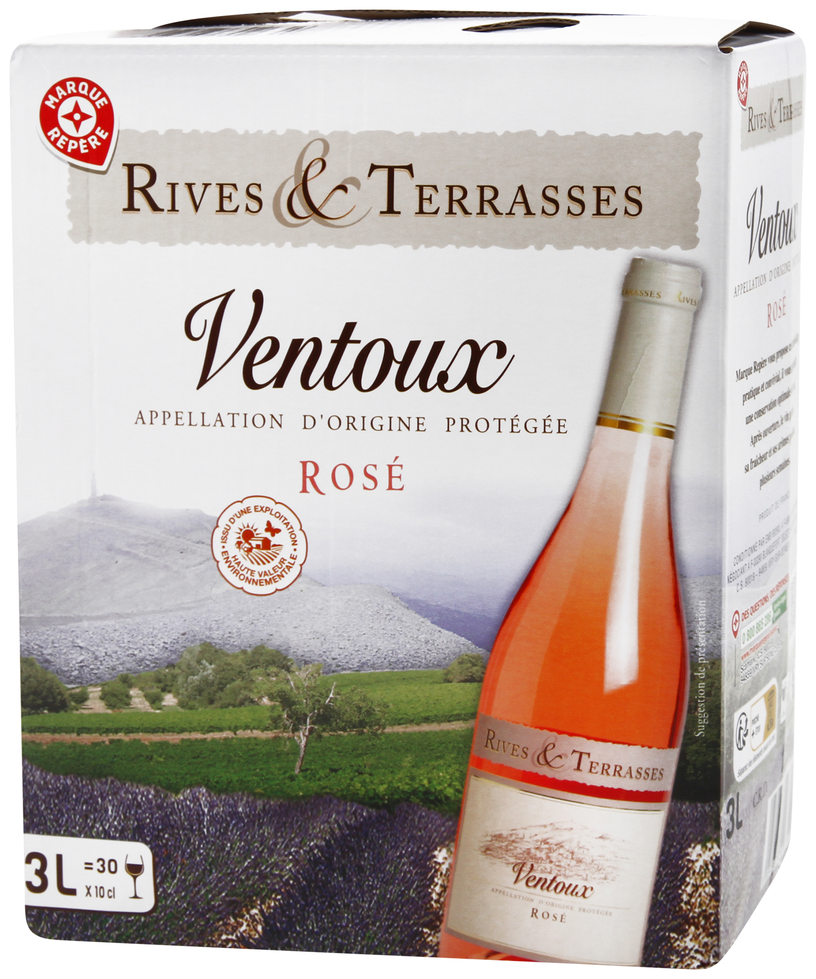 RIVES ET TERRASSES AOP VENTOUX ROSÉ code EAN 3564706763920 