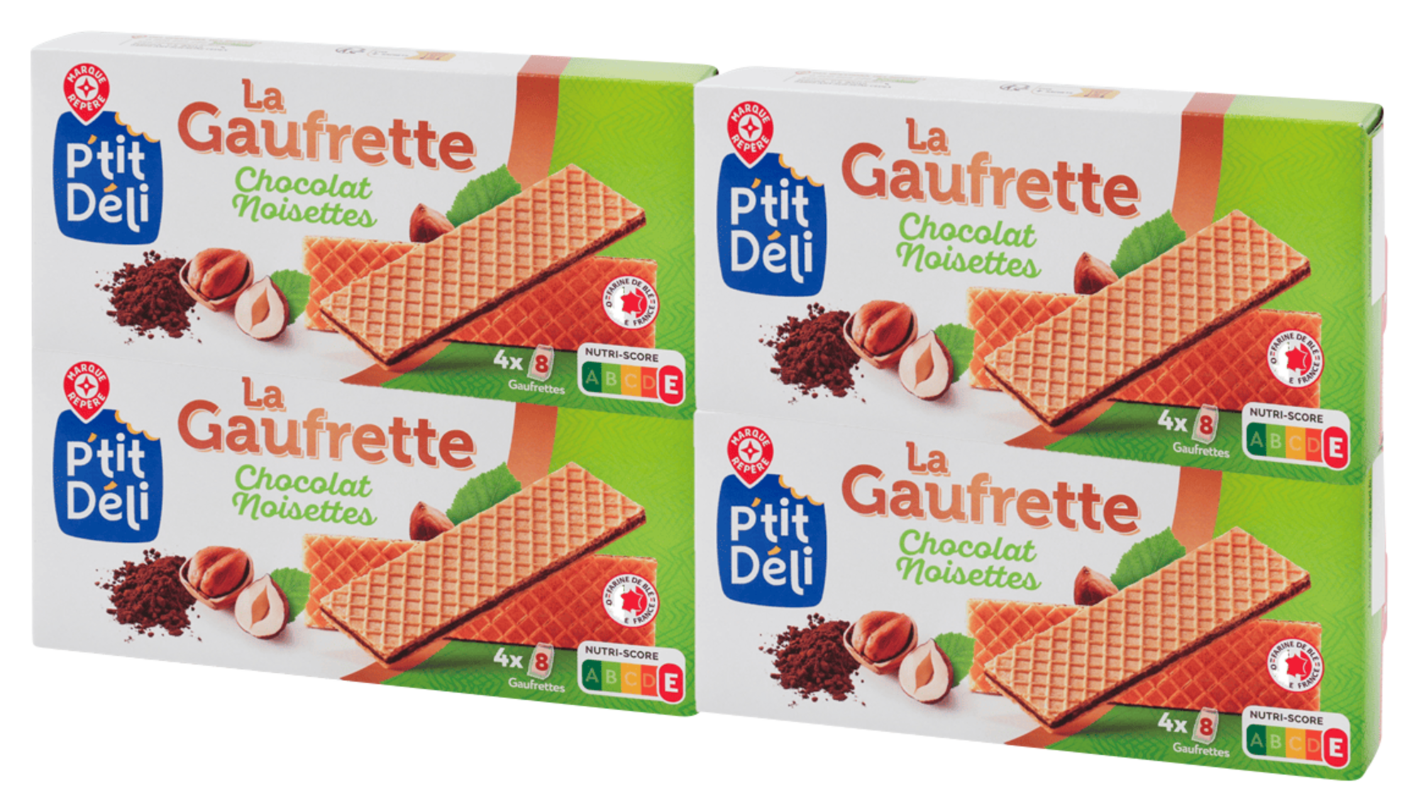 GAUFRETTES CHOCOLAT NOISETTES