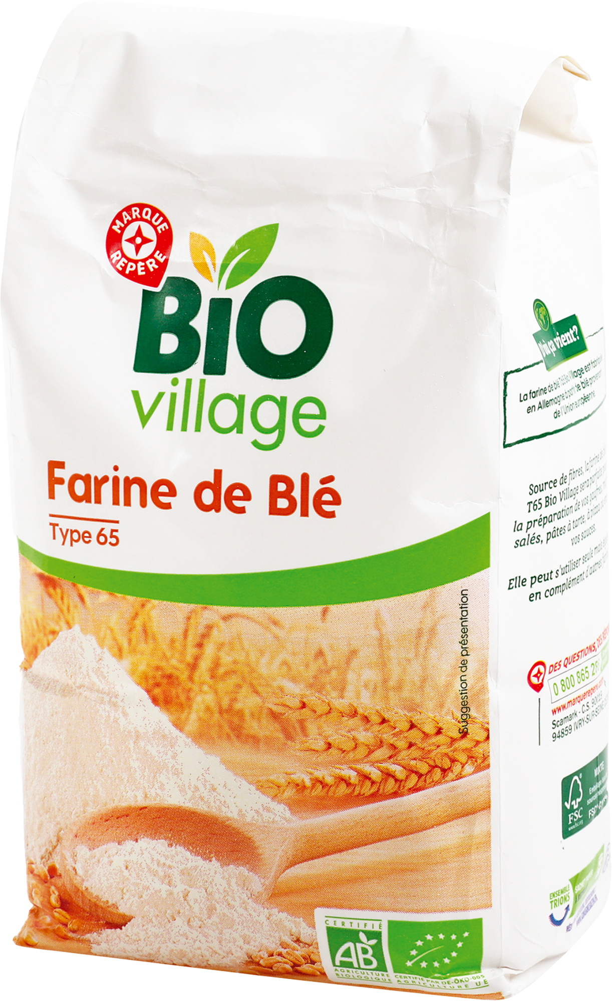 FARINE DE BLÉ BIO T65
