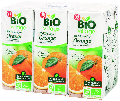 PUR JUS D’ORANGE BIO “BIO VILLAGE” *