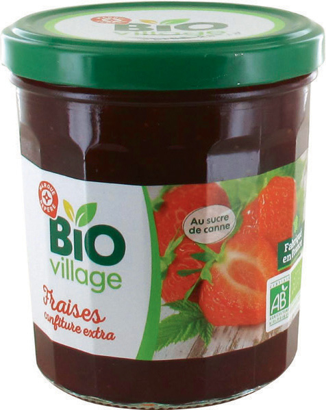 CONFITURE BIO EXTRA FRAISE “BIO VILLAGE”