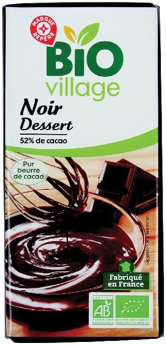 CHOCOLAT NOIR DESSERT BIO “BIO VILLAGE”
