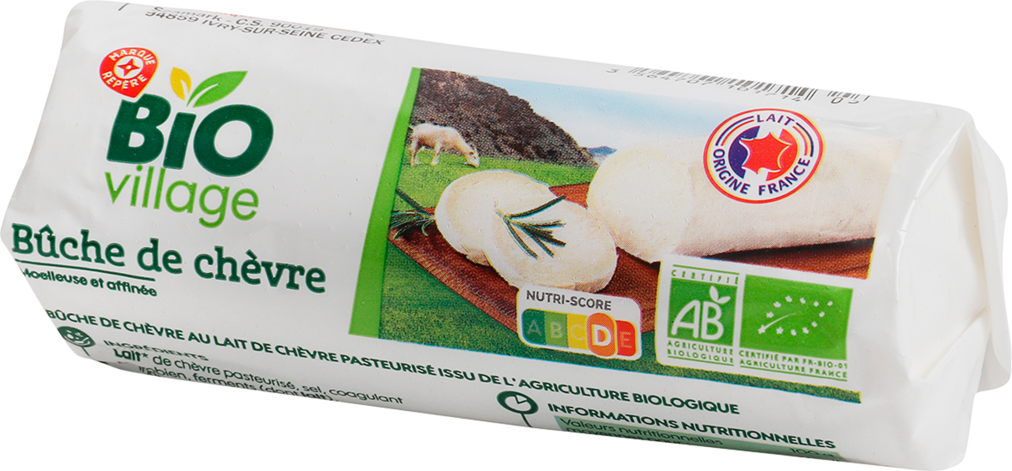 BÛCHE DE CHÈVRE 21% DE MAT.GR. BIO