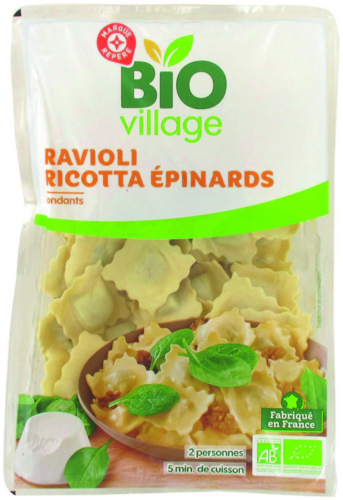 RAVIOLI RICOTTA ÉPINARDS BIO “BIO VILLAGE”