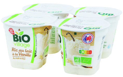 RIZ AU LAIT À LA VANILLE BIO “BIO VILLAGE”