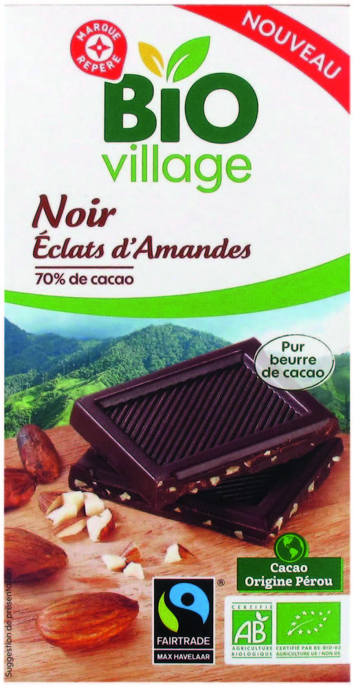 TABLETTE DE CHOCOLAT NOIR BIO “BIO VILLAGE”