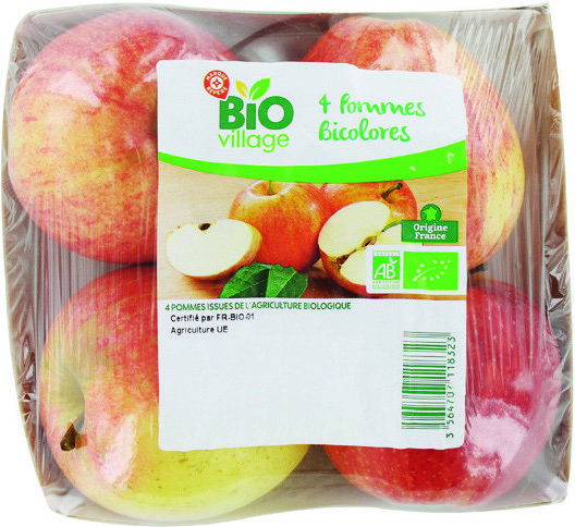 MR2 POMMES BIO(9) “BIO VILLAGE” code EAN 3564707118323 
