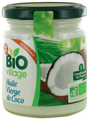 HUILE VIERGE BIO DE COCO “BIO VILLAGE”