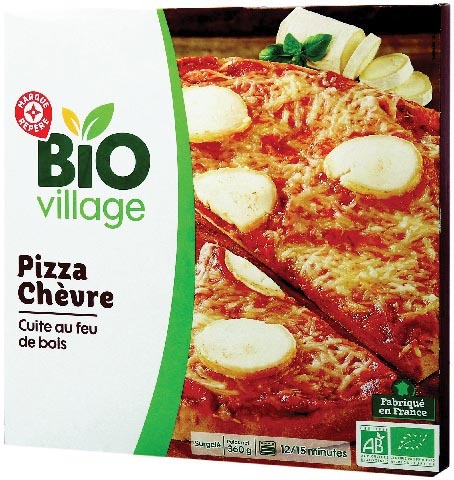 PIZZA CUITE AU FEU DE BOIS CHÈVRE BIO SURGELÉE ...
