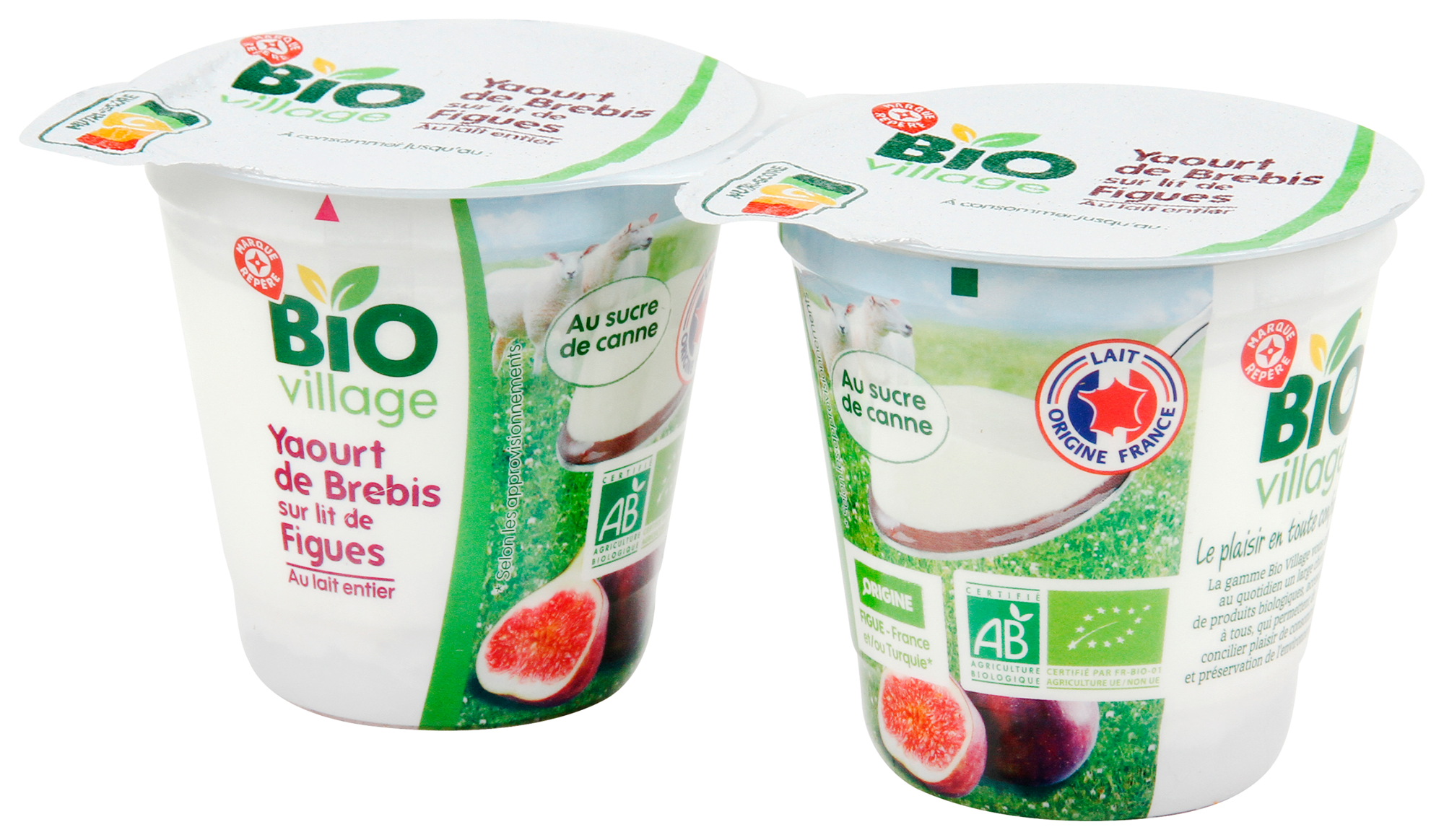 YAOURT AU LAIT DE BREBIS SUR LIT DE FIGUES BIO