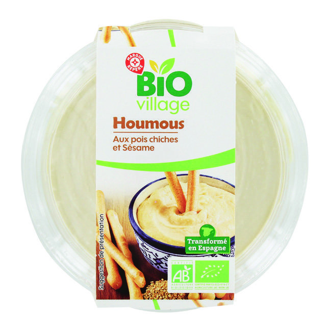 HOUMOUS AUX POIS CHICHES ET SÉSAME BIO “BIO VIL...