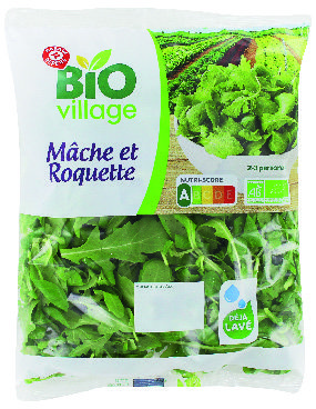 MÉLANGE DE MÂCHE ET ROQUETTE BIO(5) “BIO VILLAGE”