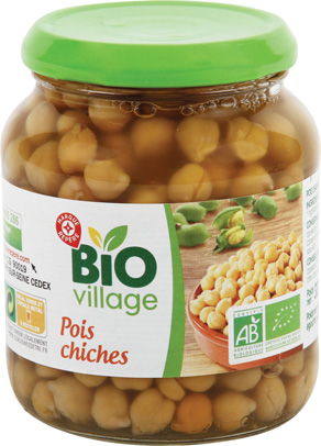 POIS CHICHES BIO EN BOCAL “BIO VILLAGE”