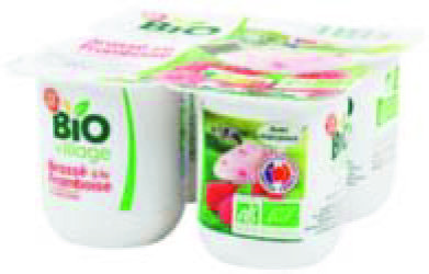 YAOURTS BRASSÉS À LA FRAMBOISE AVEC MORCEAUX BI...