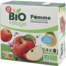 GOURDES POMMES SANS SUCRES AJOUTÉS BIO 