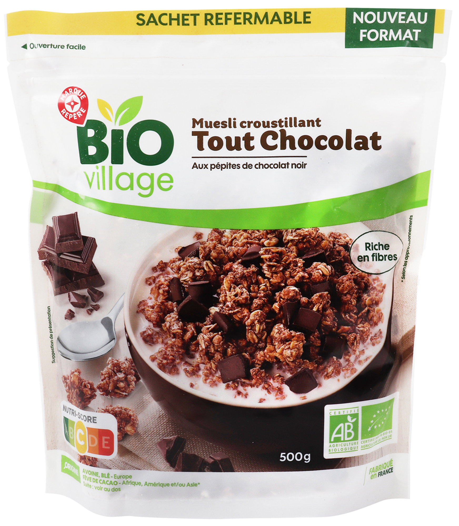 MUESLI CROUSTILLANT TOUT CHOCOLAT BIO