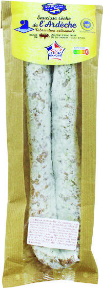  SAUCISSE SÈCHE DE L'ARDÈCHE IGP “NOS REGIONS ONT DU TALENT” code EAN 3564709041247 