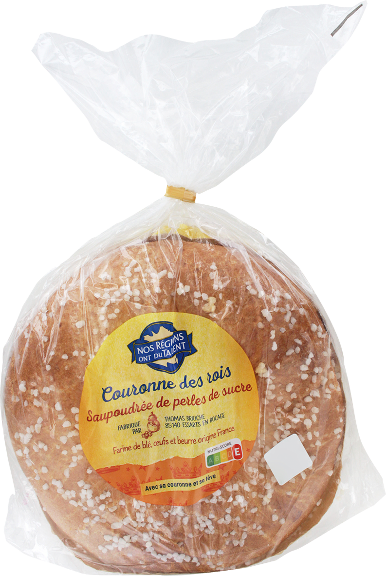 COURONNE DES ROIS SAUPOUDRÉE DE PERLES DE SUCRE