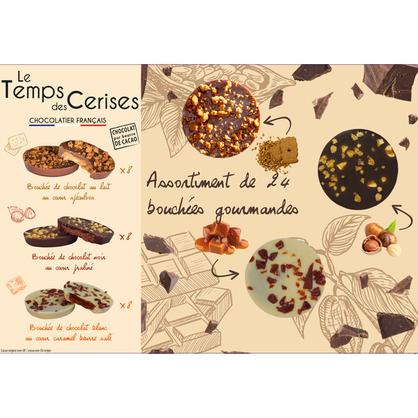ASSORTIMENT DE 24 BOUCHÉES GOURMANDES 
