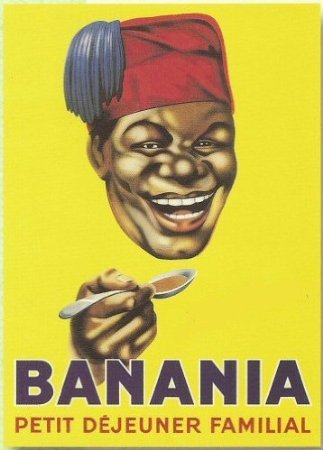 PLAQUE METAL 20X15cm PUB RETRO CHOCOLAT BANANIA...