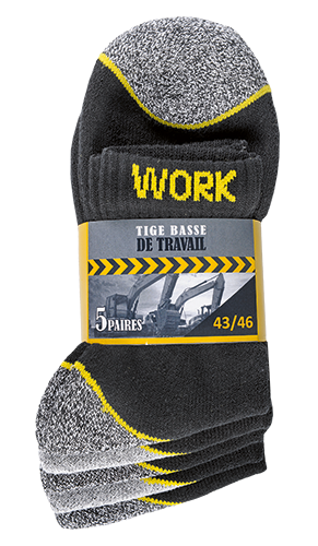  CHAUSSETTES DE TRAVAIL TIGE BASSE HOMME code EAN 3566954541787 