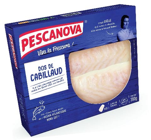  DOS DE CABILLAUD SURGELÉS “PESCANOVA” code EAN 3567891101003 