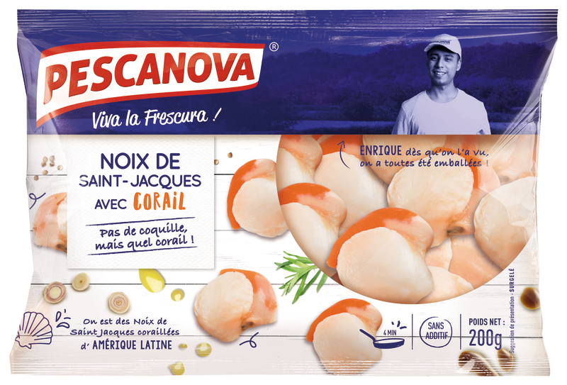 NOIX ST JACQUES AVEC CORAIL  (i2) PESCANOVA