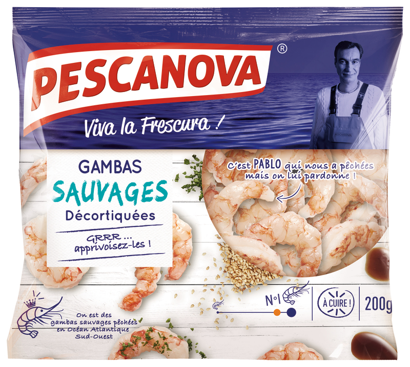 QUEUES DE CREVETTES SAUVAGES CRUES PESCANOVA