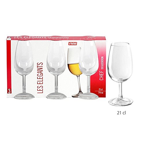 - verres à pied à dégustation x 3 les elegants*