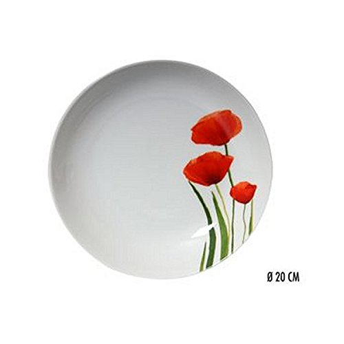 - assiette creuse calotte 20m porcelaine poppy*