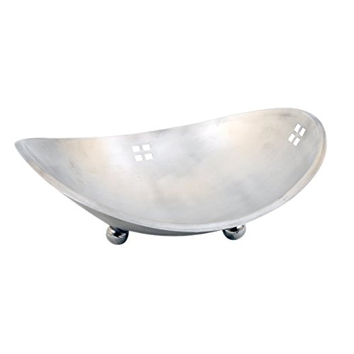 - corbeille fruits ovale inox brossé 32 x 26 cm*