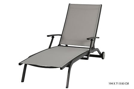 ESSENCIEL Bain de soleil - Inclinable - Gris clair