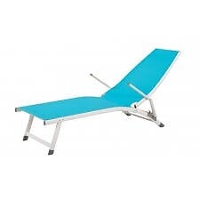 ESSENCIEL ESSENCIEL Transat aluminium KB8 avec accoudoirs bleu code EAN 3568353540958 