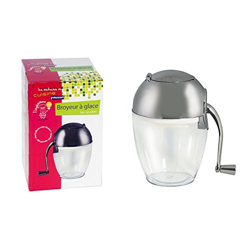 - broyeur à glaçons plastique rond à manivelle *