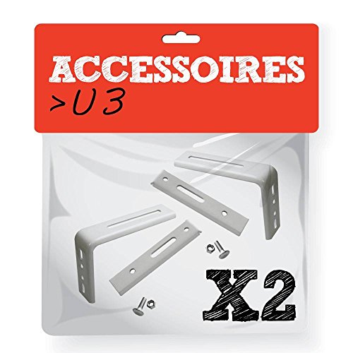 Madeco - U3 : Jeu de 2 Equerres murales réglables