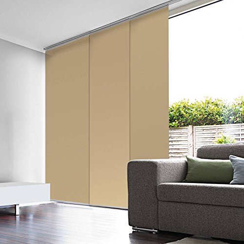 Madeco - Panneau Japonais Occultant Beige Dimen...