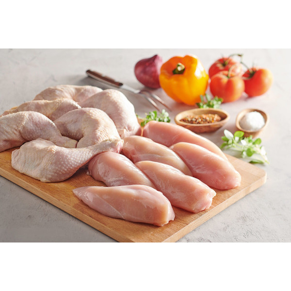  Barquette 6 cuisses + 6 filets Poulet blanc  code EAN 3571320002434 