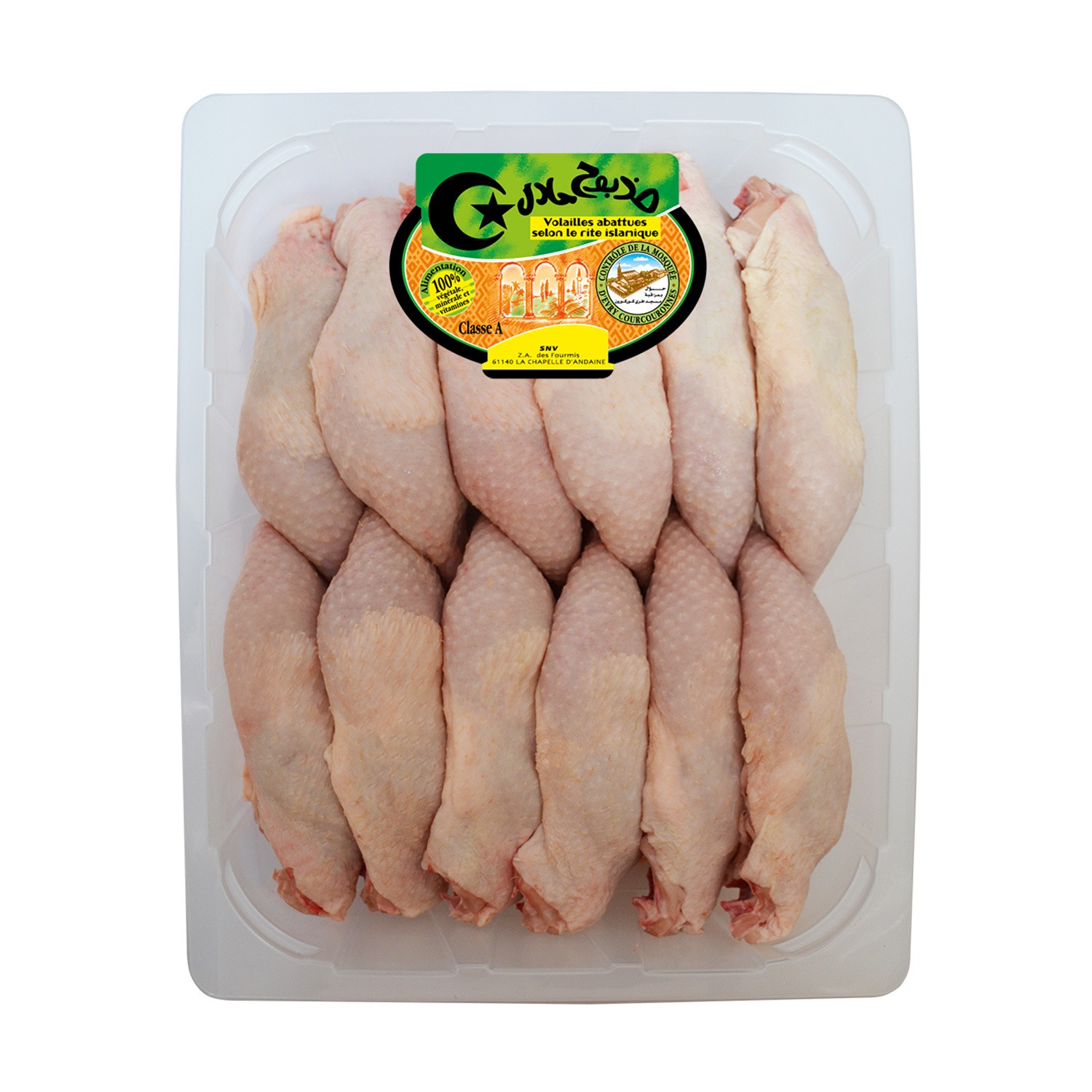 HALAL Cuisses de poulet Halal  code EAN 3571320003332 