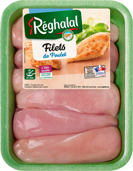 Filets De Poulet Réghalal code EAN 3571320011917 