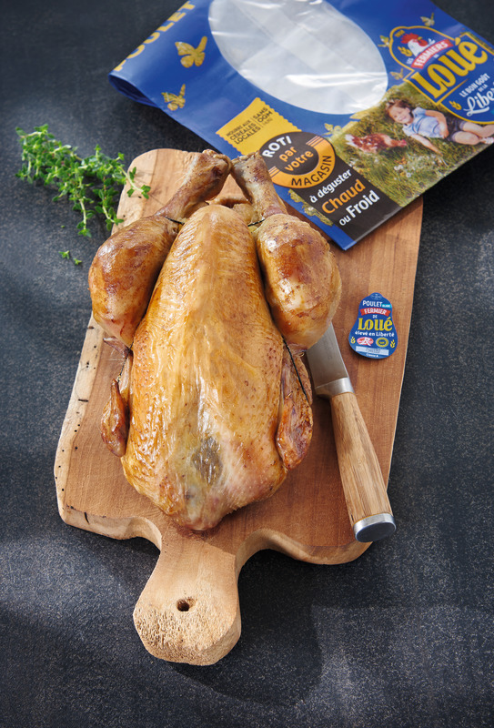  POULET RÔTI ISSU DE POULET FERMIER DE LOUÉ  code EAN 3571320115479 