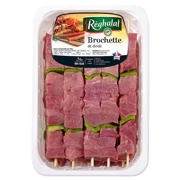 Brochettes de dinde Halal