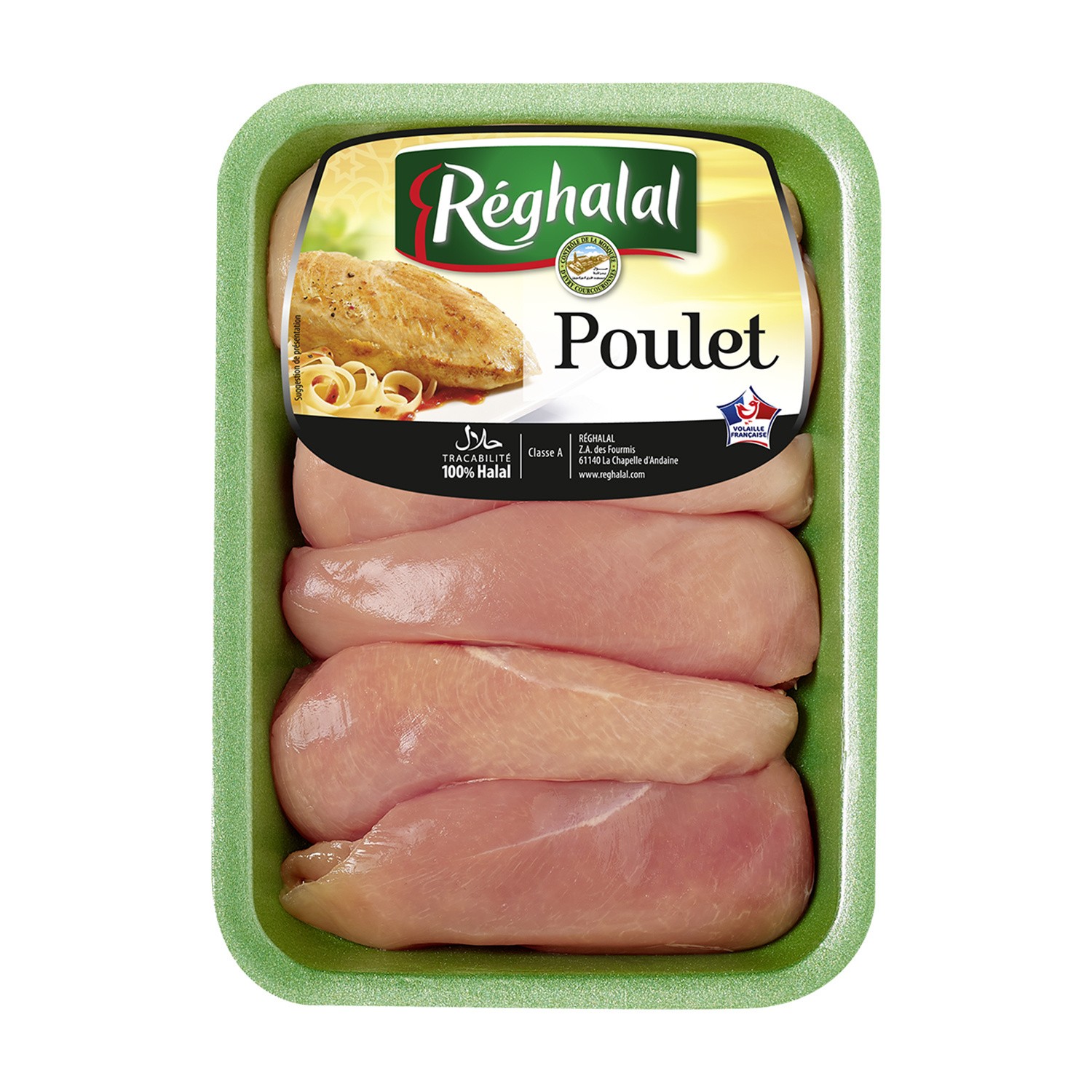 Escalope de poulet jaune Halal REGHALAL