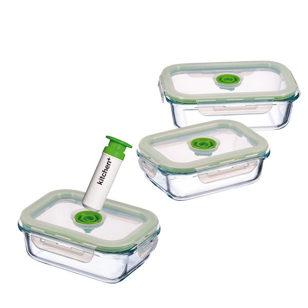 Boites en verre sous vide