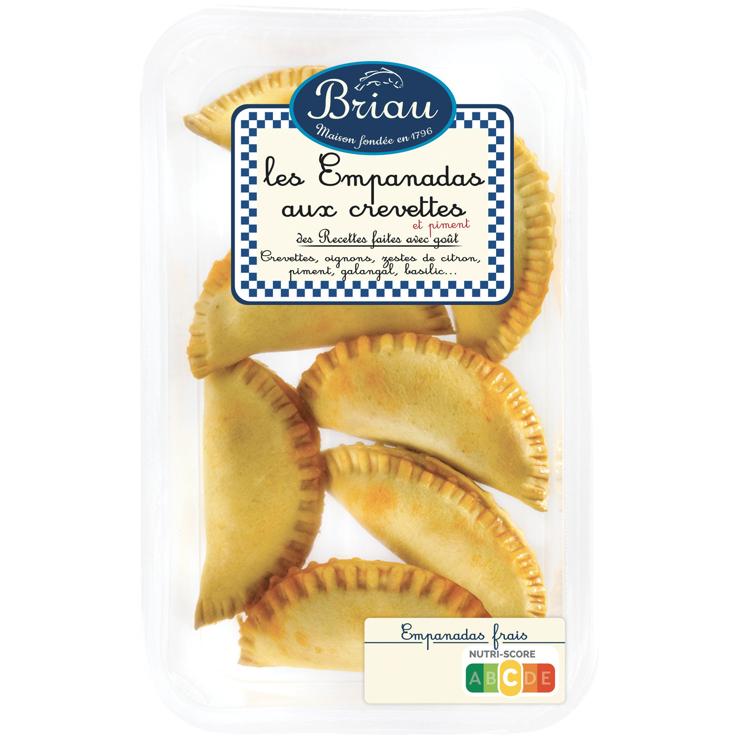 Feuilletés empanadas aux crevettes citron ail p...