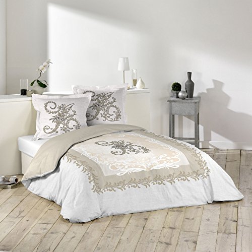 Antoinette parure avec 2 taies d'oreillers coto...