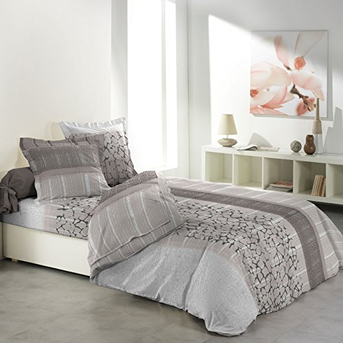 Scalia parure drap avec drap housse/drap plat/2...