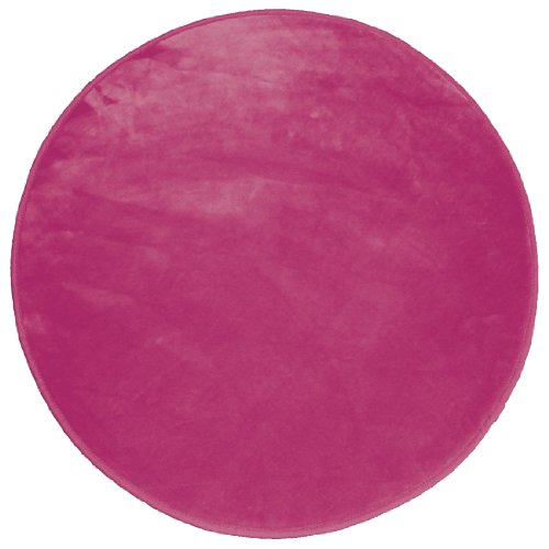 - tapis velour louna - rose - 90 cm