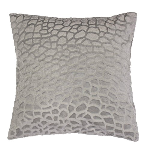 Housse de coussin + zippé avec encart imitation...