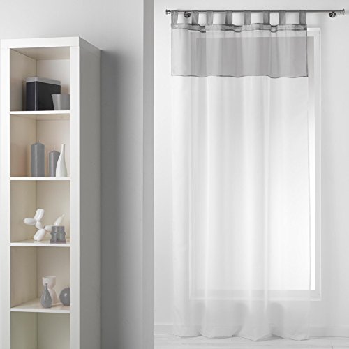 Panneau passants voile polyester blanc/gris 240...