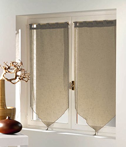 Paire pompon luminea uni noisette 120 / 90 cm